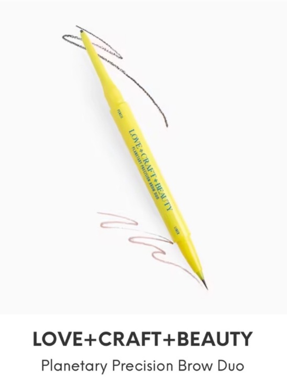 LOVE+CRAFT+BEAUTY Planetary Precision Brow Duo In NEBULA NUTMEG or TUBULAR TAUPE
